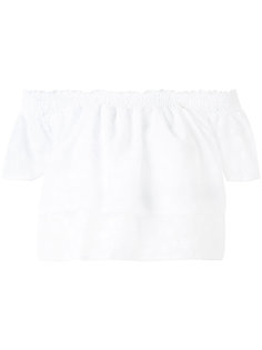 frill bardot top Blumarine