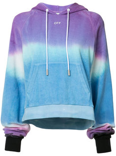 tye dye towel hoodie Off-White