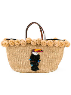 pom pom toucan tote Ermanno Scervino