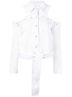 cold shoulder denim jacket  Jonathan Simkhai