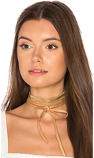 Mesh leather wrap choker - joolz by Martha Calvo