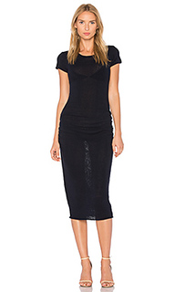 Shirred cap sleeve dress - James Perse
