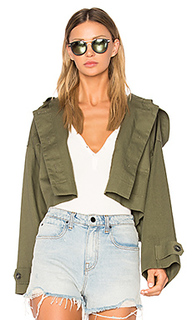 Crop hooded jacket - T by Alexander Wang