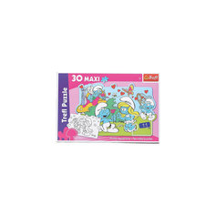 Пазл "Приключения Смурфов", 30 MAXI деталей, Trefl
