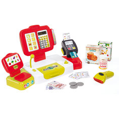 Электронная касса с аксесуарами, 27 предметов, Smoby