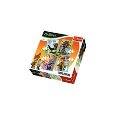 Набор пазлов 4 в 1 "Герои Зверополиса", 35*48*54*70 деталей, Trefl