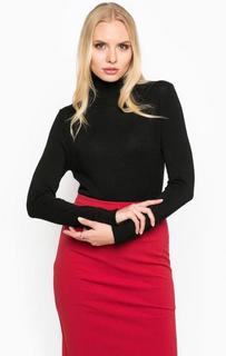 Черная однотонная водолазка из вискозы Tom Tailor