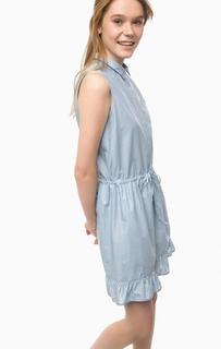 Хлопковое платье с отложным воротничком Pennyblack