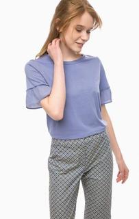 Трикотажная футболка с вставками из вискозы Pennyblack