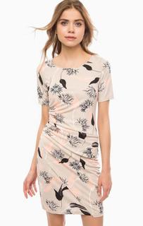 Серое платье с цветочным принтом Lerros