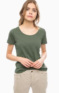 Однотонная хлопковая футболка Lerros