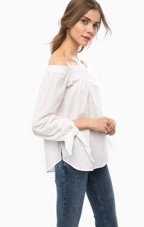 Хлопковая блуза с открытыми плечами Scotch&Soda