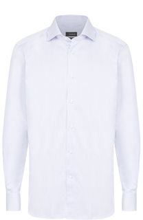 Хлопковая сорочка с воротником акула Ermenegildo Zegna