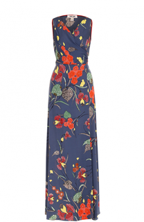 Шелковое платье с цветочным принтом и запахом Diane Von Furstenberg