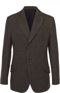 Шерстяной однобортный пиджак с узором Vivienne Westwood