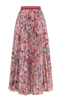 Плиссированная юбка-макси с цветочным принтом Stella Jean