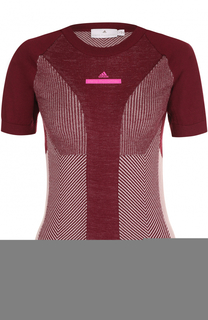 Спортивный вязаный топ с коротким рукавом Adidas by Stella McCartney