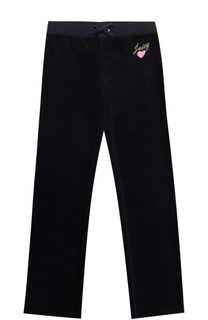 Спортивные брюки свободного кроя с вышивкой Juicy Couture