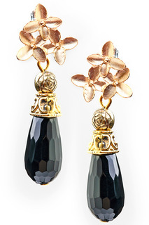 Серьги "Черный агат " Anastasiya Usoltseva