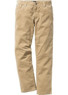 Вельветовые брюки Regular Fit Straight, cредний рост (N) (бежевый) Bonprix