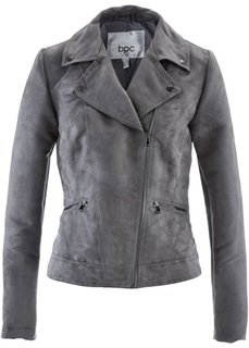 Куртка из материала под замшу (дымчато-серый) Bonprix