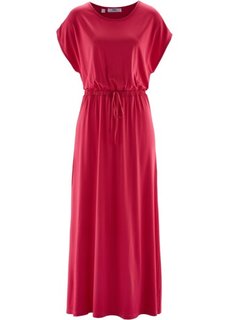 Макси-платье с фантазийным принтом (красный) Bonprix