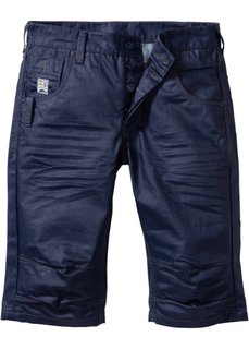 Удлиненные джинсовые бермуды Loose Fit (темно-синий) Bonprix