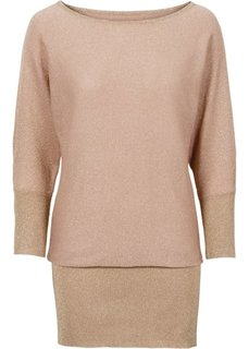 Люрексовый пуловер (винтажно-розовый/золотистый) Bonprix