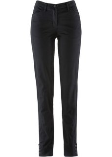 Стрейтчевые брюки (черный) Bonprix