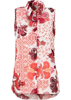 Блузка (омаровый/горячий ярко-розовый/черный/цвет белой шерсти) Bonprix