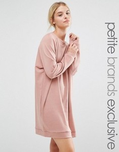 Платье-свитшот в стиле oversize от One Day Petite - Розовый