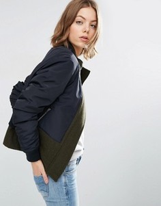 Куртка с воротником‑стойкой и контрастной вставкой ASOS - Мульти