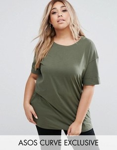 Oversize-туника ASOS CURVE - Зеленый