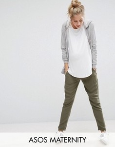 Тканые брюки‑галифе для беременных ASOS Maternity - Зеленый