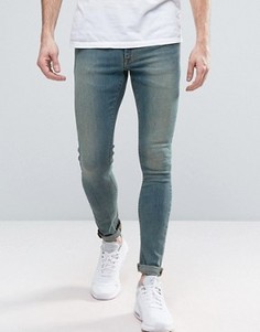 Светлые супероблегающие джинсы ASOS - Синий