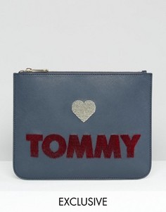 Эксклюзивная сумка-клатч Love Tommy Tommy Hilfiger - Темно-синий