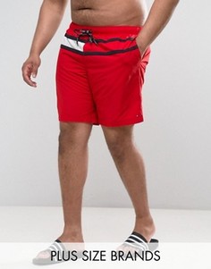 Красные шорты для плавания с флагом Tommy Hilfiger PLUS - Красный