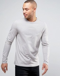 Серый лонгслив классического кроя ASOS - Синий