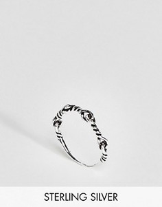 Серебряное витое кольцо ASOS - Серебряный