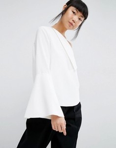 Топ-туника с рукавами клеш ASOS WHITE - Белый
