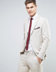 Облегающий пиджак Selected Homme Wedding - Stone