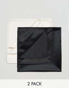 Набор из 2 платков для нагрудного кармана Devils Advocate - Черный