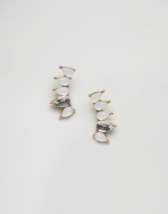 Серьги с камнями ASOS Occasion - Прозрачный