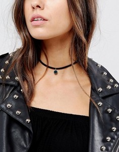 Ожерелье с камнем настроения ASOS - Черный