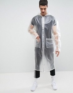 Oversize-макинтош из полиуретана Granted - Белый