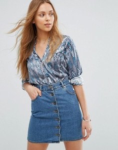 Блузка с принтом и V-образным вырезом Vero Moda - Мульти