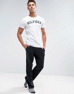 Черный хлопковые брюки классического кроя Tommy Hilfiger - Черный