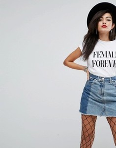 Футболка с принтом ASOS - Белый