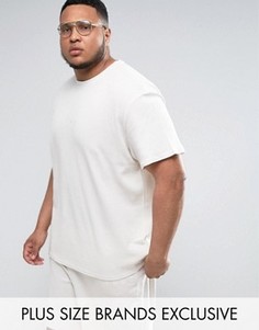 Серая oversize-футболка из вафельного трикотажа Puma PLUS эксклюзивно для ASOS - Серый
