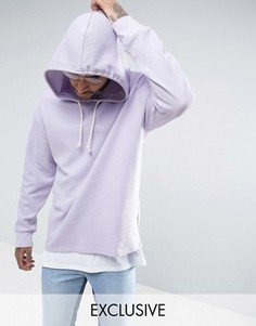 Oversize-худи фиолетового цвета из вафельного трикотажа Puma эксклюзивно для ASOS - Фиолетовый